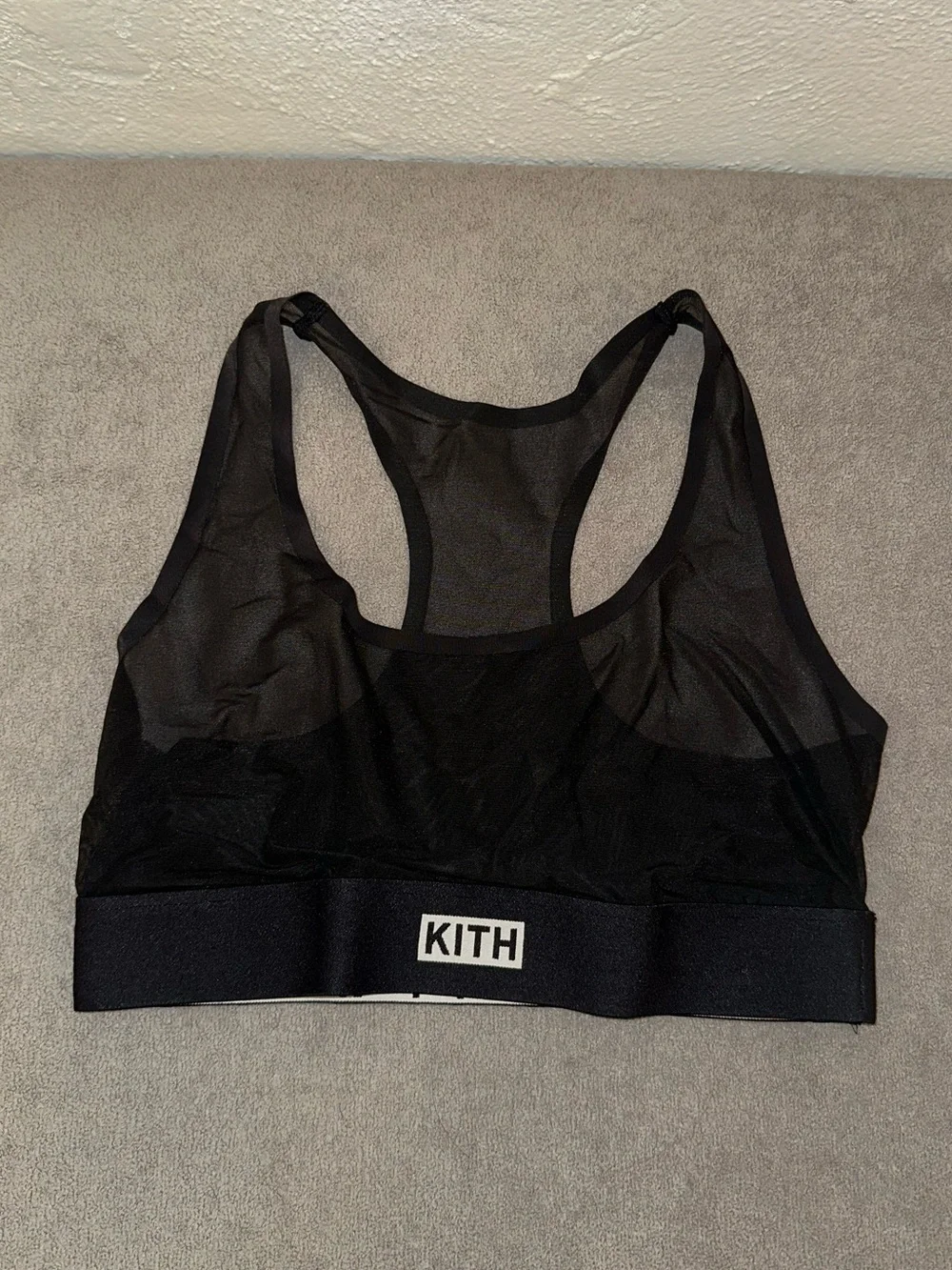 KITH x Calvin Klein Women's Black Mesh racerback Bra